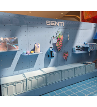 센티 수영복 물놀이 용품 매장 이동식 타공 진열대