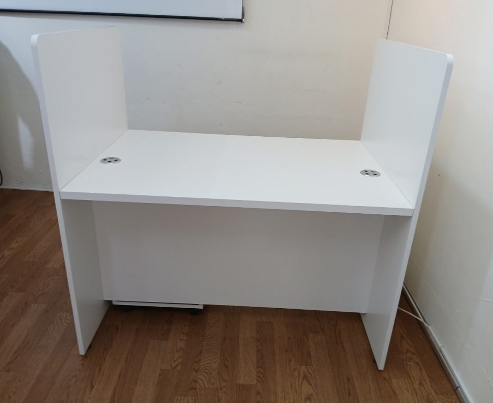 상담 데스크 좌우 칸막이 사무용 이동서랍3단