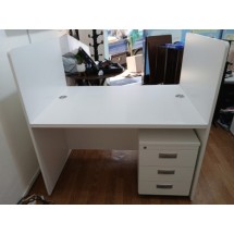 상담 데스크 좌우 칸막이 사무용 이동서랍3단