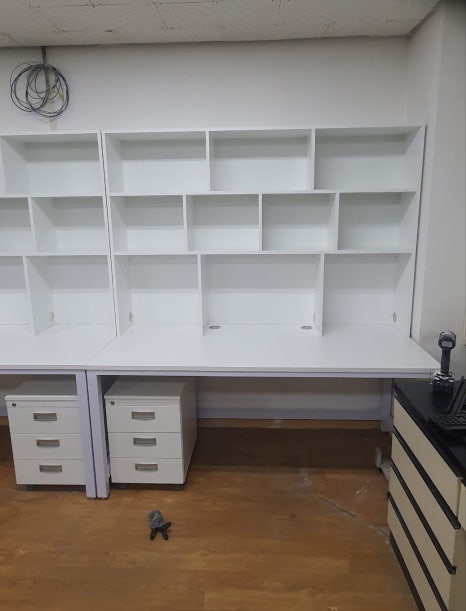 실험실 오픈 수납형 사무용 책상 겸 연구실전용 일체형 책상