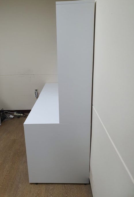 연구실 오픈 수납 공간활용 일체형 책상