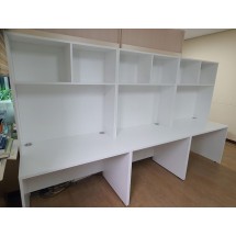 연구실 오픈 수납 공간활용 일체형 책상